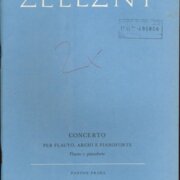 Concerto - per flauto, archi e pianoforte