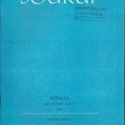 Sonata - per clarinetto e piano