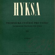 Technická cvičení pro violu III.