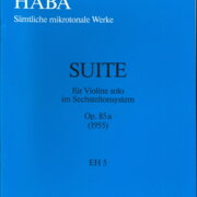 Suite für Violine solo im Sechsteltonsystem