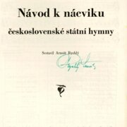 Návod k nácviku československé státní hymny