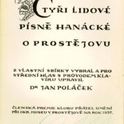 Čtyři lidové písně Hanácké o Prostějovu