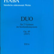 Duo für 2 Violinen im Sechsteltonsystem